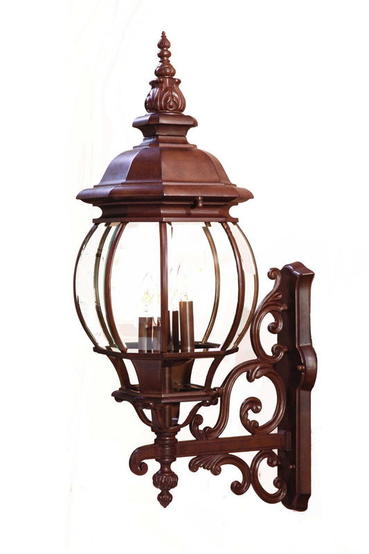 Chateau 4-Light Burled Walnut Wall Light - Homeroots - Flyclothing LLC