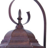 Three Light Dark Brown Swing Arm Lantern Wall Light - Homeroots - Flyclothing LLC
