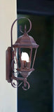 Three Light Dark Brown Swing Arm Lantern Wall Light - Homeroots - Flyclothing LLC