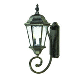 Two Light Antique Black Carousel Lantern Wall Light - Homeroots - Flyclothing LLC
