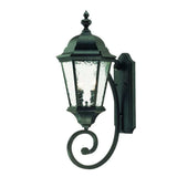 Two Light Matte Black Carousel Lantern Wall Light - Homeroots - Flyclothing LLC