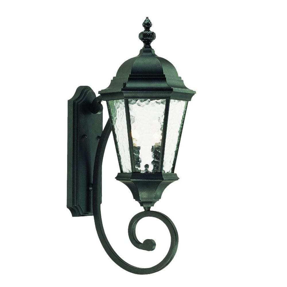 Two Light Matte Black Carousel Lantern Wall Light - Homeroots - Flyclothing LLC