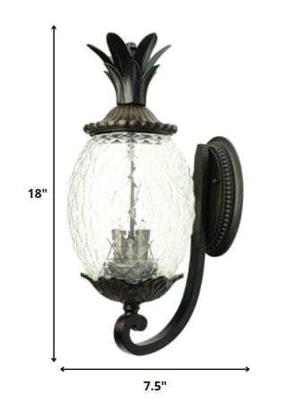 Antique Bronze Pineapple Wall Light - Homeroots - Flyclothing LLC