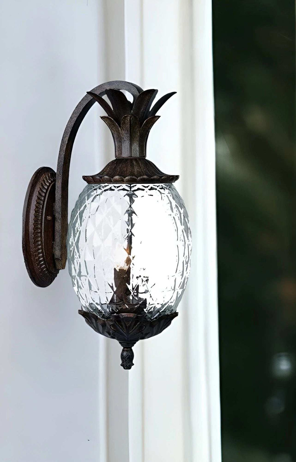 Antique Bronze Hanging Pineapple Wall Light - Homeroots - Flyclothing LLC