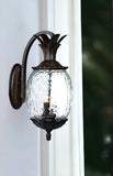 Antique Bronze Hanging Pineapple Wall Light - Homeroots - Flyclothing LLC