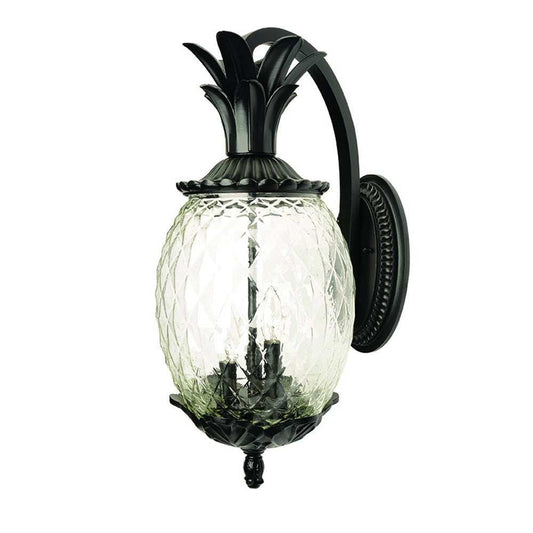 Matte Black Hanging Pineapple Wall Light - Homeroots - Flyclothing LLC
