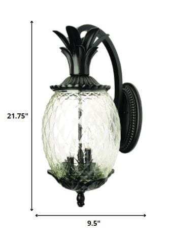 Lanai 3-Light Matte Black Wall Light - Homeroots - Flyclothing LLC