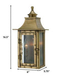 St. Charles 2-Light Aged Brass Wall Light - Homeroots - Flyclothing LLC