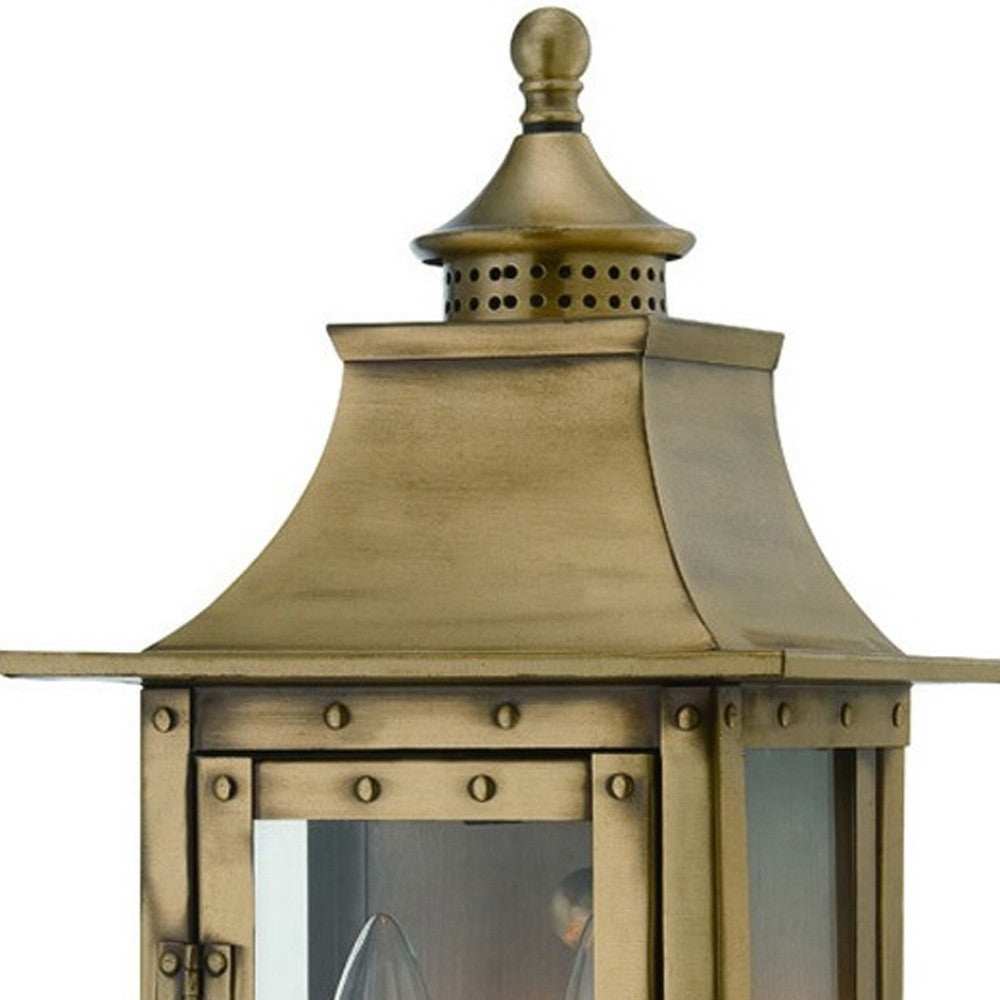St. Charles 2-Light Aged Brass Wall Light - Homeroots - Flyclothing LLC