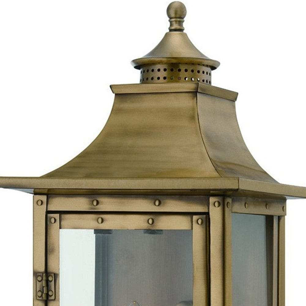 St. Charles 2-Light Aged Brass Wall Light - Homeroots - Flyclothing LLC