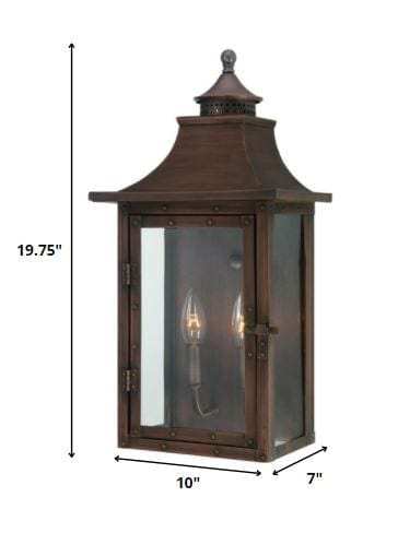 St. Charles 2-Light Acopper Patina Wall Light - Homeroots - Flyclothing LLC