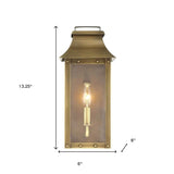Manchester 1-Light Aged Brass Pocket Wall Light - Homeroots - Flyclothing LLC