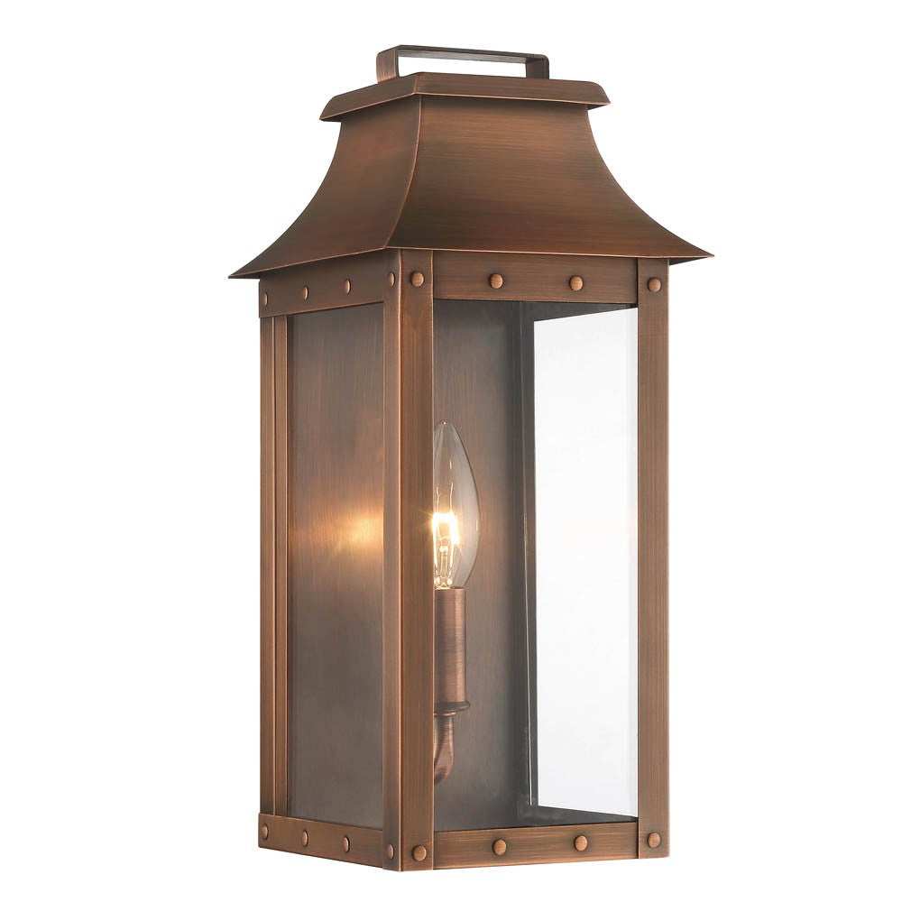 Manchester 1-Light Copper Patina Pocket Wall Light - Homeroots - Flyclothing LLC