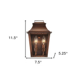 Coventry 2-Light Copper Patina Pocket Wall Light - Homeroots - Flyclothing LLC
