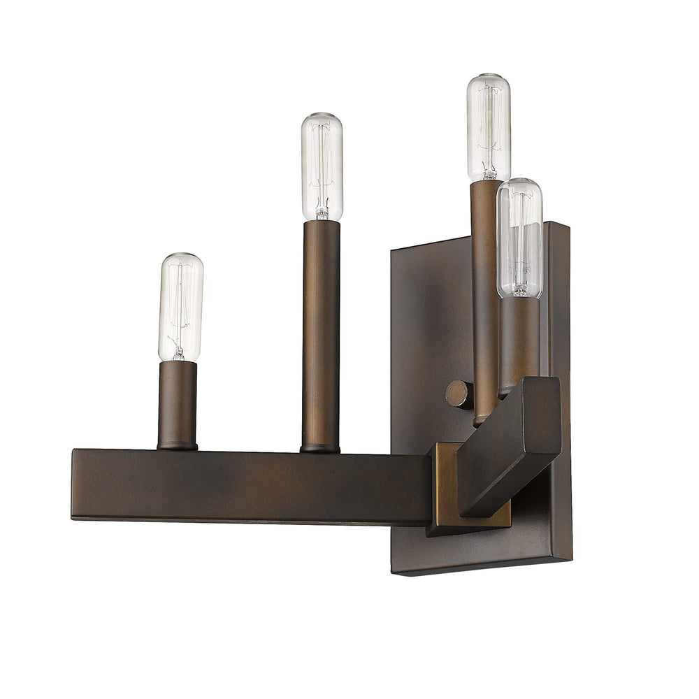 Four Light Bronze Metal Vintage Wall Sconce - Homeroots - Flyclothing LLC