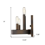 Four Light Bronze Metal Vintage Wall Sconce - Homeroots - Flyclothing LLC