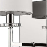 Minimalist Silver Wall Sconce with Fabric Shade - Homeroots - Flyclothing LLC