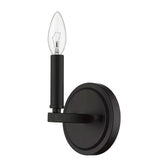 One Light Matte Black Wall Sconce - Homeroots - Flyclothing LLC
