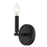 One Light Matte Black Wall Sconce - Homeroots - Flyclothing LLC