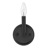 One Light Matte Black Wall Sconce - Homeroots - Flyclothing LLC