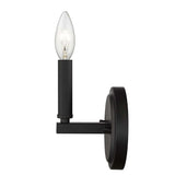 One Light Matte Black Wall Sconce - Homeroots - Flyclothing LLC