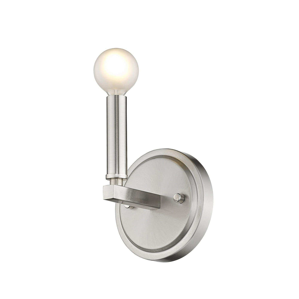 One Light Silver Wall Sconce - Homeroots - Flyclothing LLC