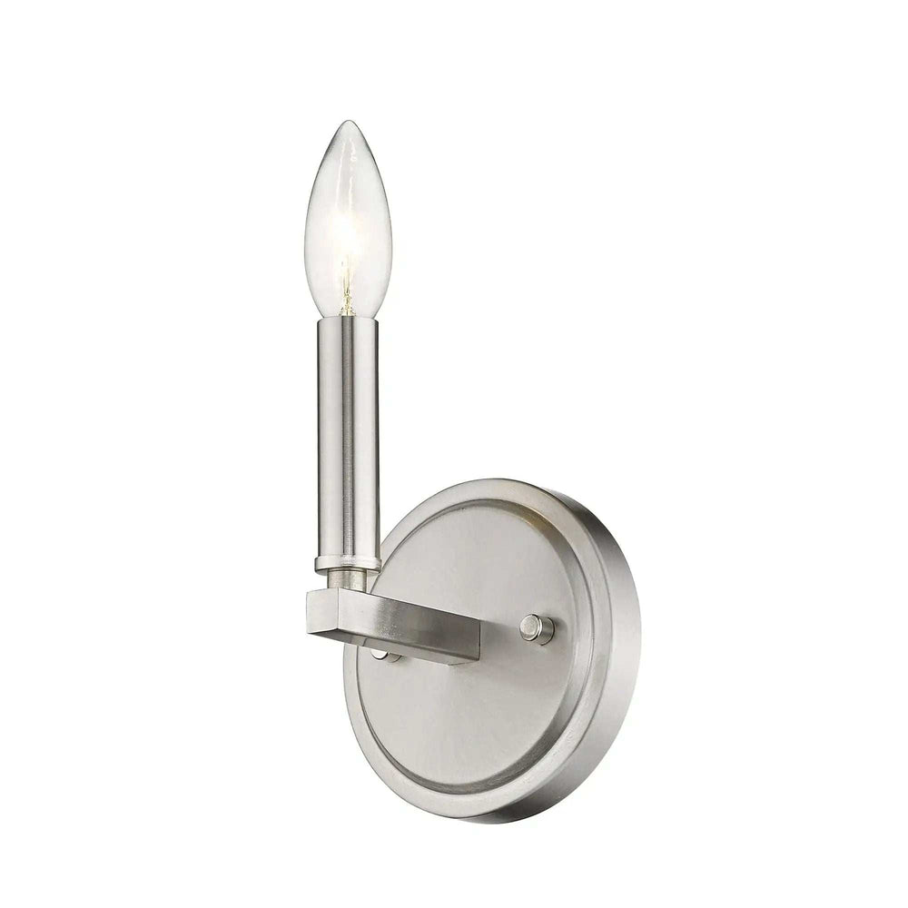 One Light Silver Wall Sconce - Homeroots - Flyclothing LLC