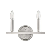 Two Light Silver Wall Sconce - Homeroots - Flyclothing LLC