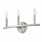 Three Light Silver Wall Sconce - Homeroots - Flyclothing LLC