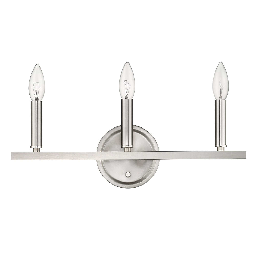 Three Light Silver Wall Sconce - Homeroots - Flyclothing LLC