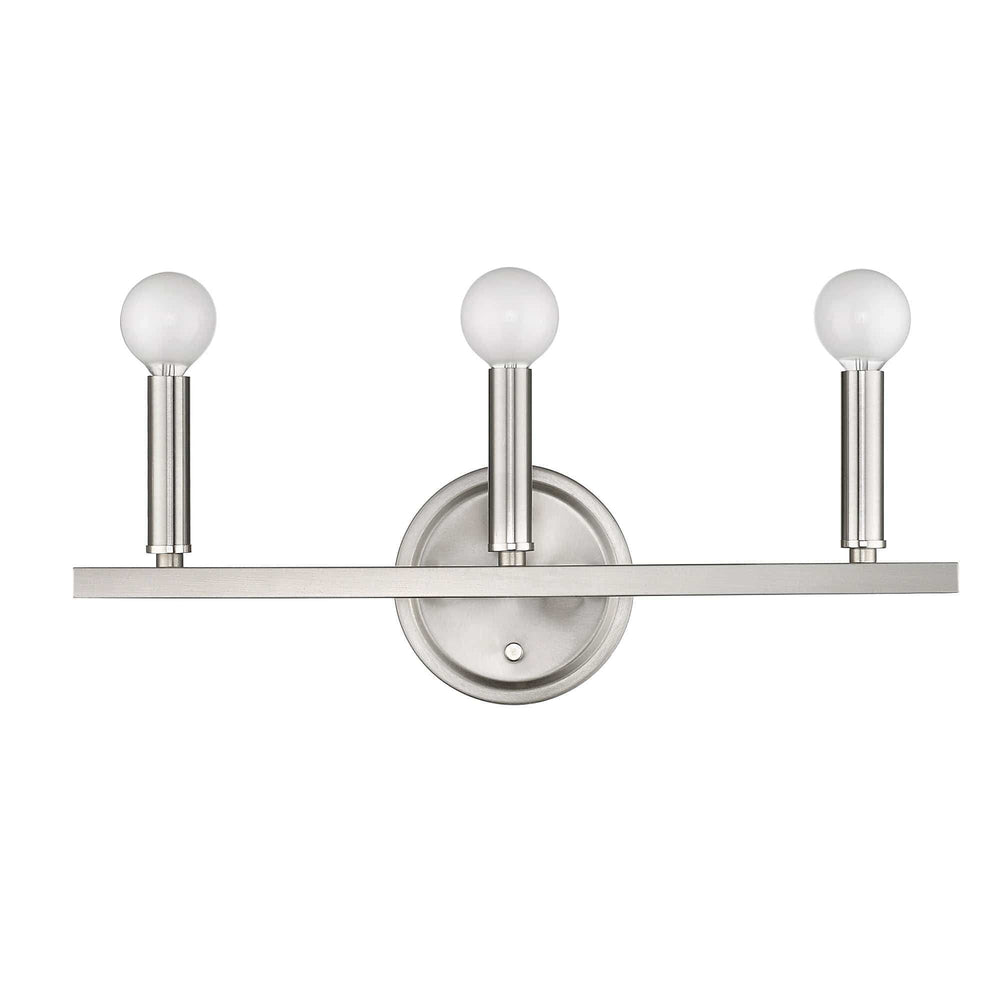 Three Light Silver Wall Sconce - Homeroots - Flyclothing LLC