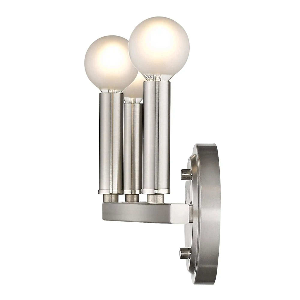 Three Light Silver Wall Sconce - Homeroots - Flyclothing LLC