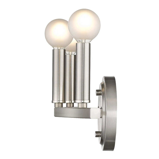 Three Light Silver Wall Sconce - Homeroots - Flyclothing LLC
