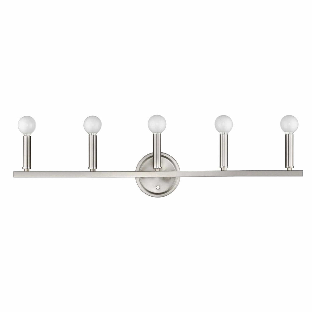 Sawyer 5-Light Satin Nickel Vanity - Homeroots - Flyclothing LLC