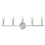 Sawyer 5-Light Satin Nickel Vanity - Homeroots - Flyclothing LLC