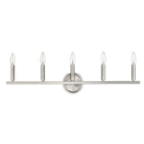 Sawyer 5-Light Satin Nickel Vanity - Homeroots - Flyclothing LLC