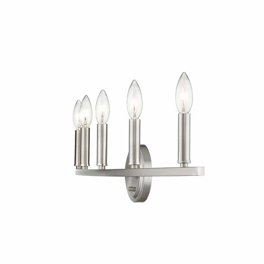 Sawyer 5-Light Satin Nickel Vanity - Homeroots - Flyclothing LLC