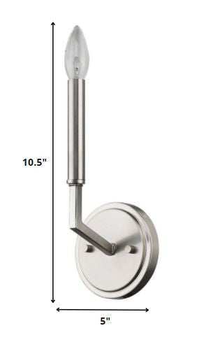 Minimalist Silver Wall Sconce - Homeroots - Flyclothing LLC