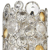 Vitozzi 3-Light Antique Silver Leaf Sconce - Homeroots - Flyclothing LLC