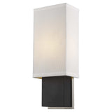 Rectangular Wall Sconce with Linen Fabric Shade - Homeroots - Flyclothing LLC