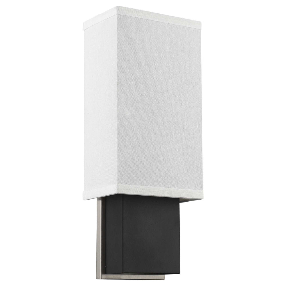 Rectangular Wall Sconce with Linen Fabric Shade - Homeroots - Flyclothing LLC