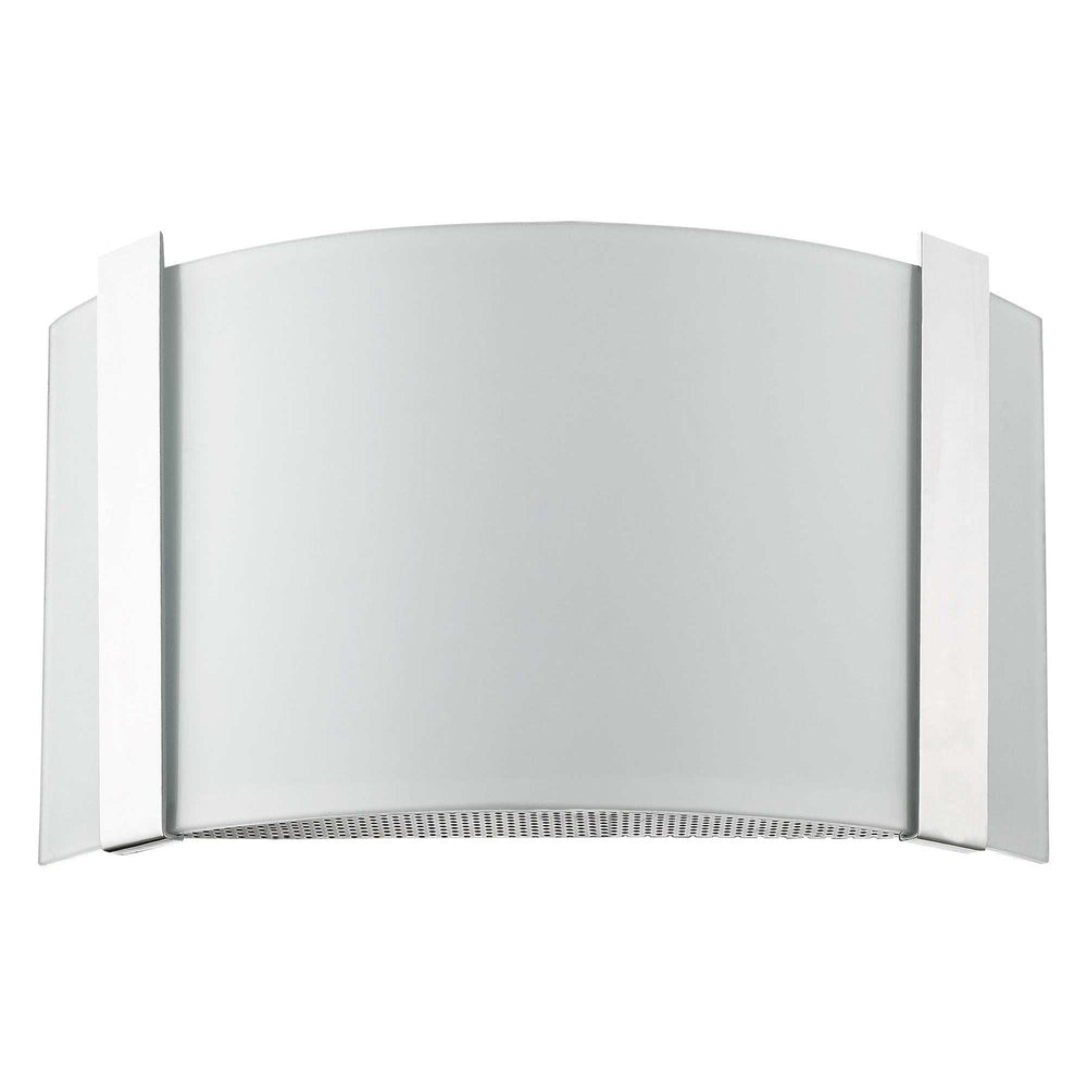 Polished Chrome Wall Sconce with Frosted Glass Shade - Homeroots - Flyclothing LLC