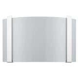 Polished Chrome Wall Sconce with Frosted Glass Shade - Homeroots - Flyclothing LLC