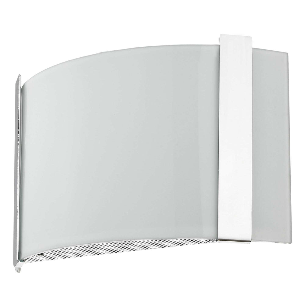 Polished Chrome Wall Sconce with Frosted Glass Shade - Homeroots - Flyclothing LLC