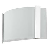Polished Chrome Wall Sconce with Frosted Glass Shade - Homeroots - Flyclothing LLC