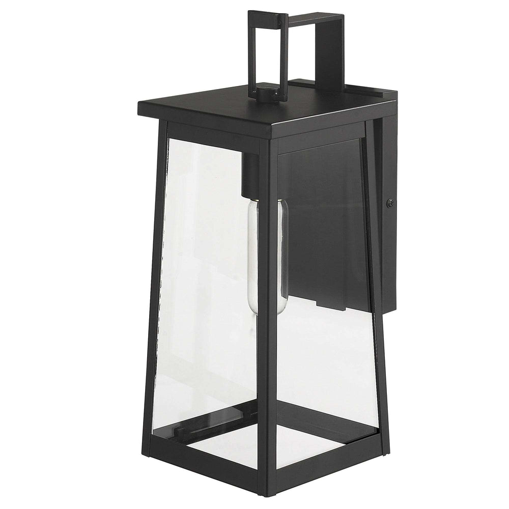 Black Contempo Elongated Outdoor Wall Light - Homeroots - Flyclothing LLC