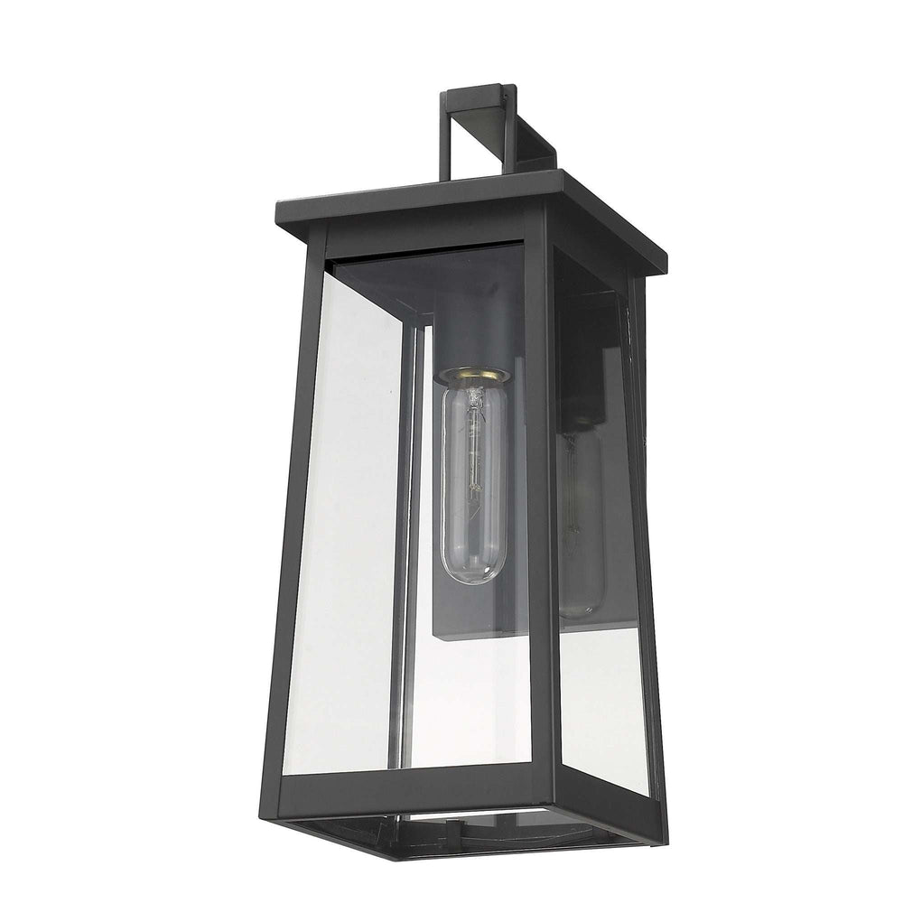 Black Contempo Elongated Outdoor Wall Light - Homeroots - Flyclothing LLC