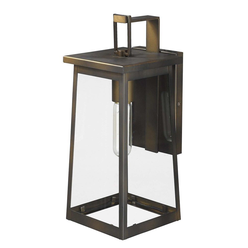 Burnished Bronze Contempo Elongated Outdoor Wall Light - Homeroots - Flyclothing LLC