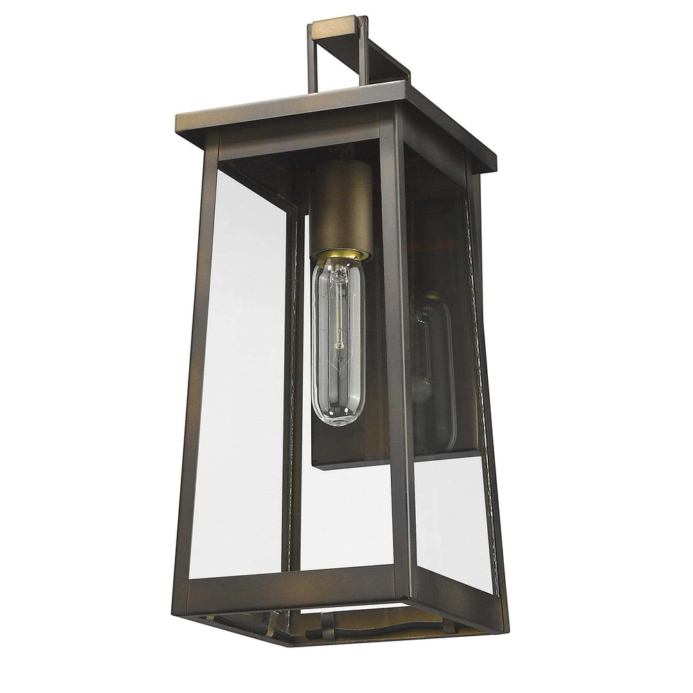 Burnished Bronze Contempo Elongated Outdoor Wall Light - Homeroots - Flyclothing LLC