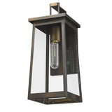 Burnished Bronze Contempo Elongated Outdoor Wall Light - Homeroots - Flyclothing LLC